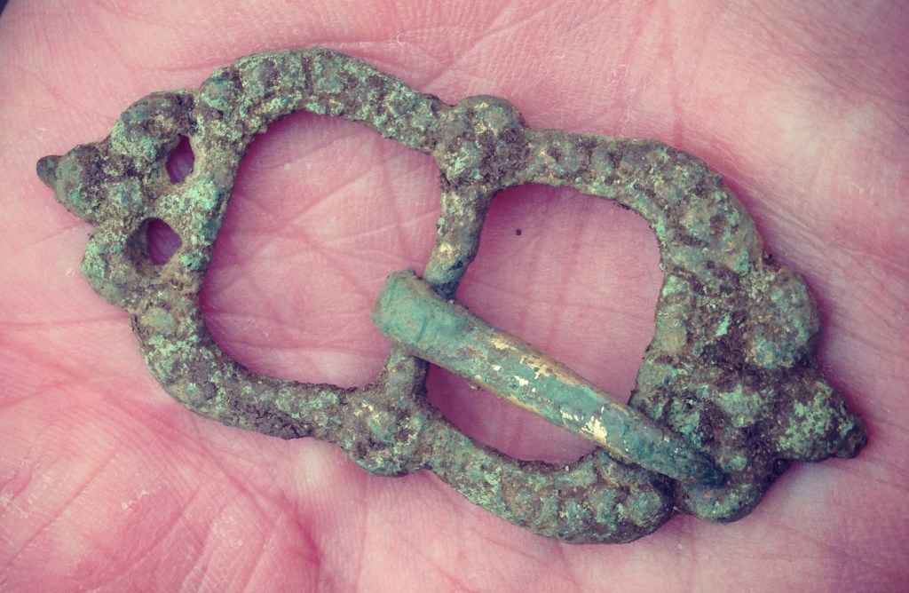 Tudor Buckle with gold wash